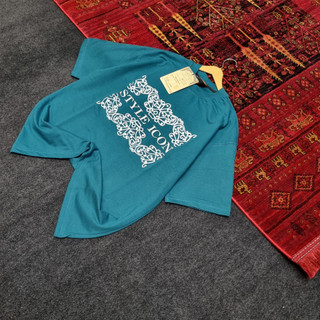 تیشرت باکسی تمام گلدوزی ICON پارچه ماکان